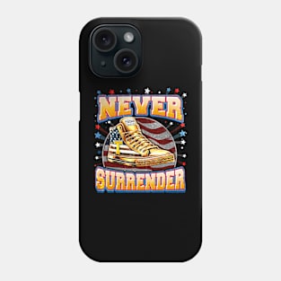 Trump Sneakers Never Surrender Phone Case