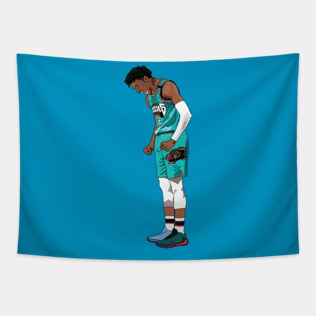 Ja Morant Memphis Grizzlies Tapestry by xavierjfong