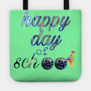 Happy 100th Day of School 100 Days of School Teacher Student T-Shirt T-Shirt Tote