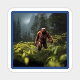 Sasquatch in Nature Magnet