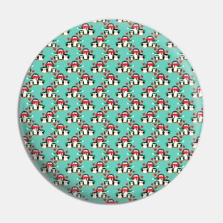 Christmas Penguin Pattern Pin