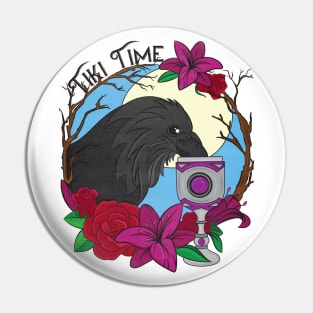 Tiki Time - Gothic Style Pin