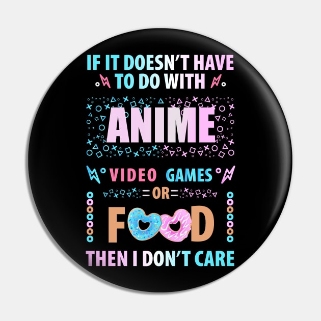 Anime Video Games Food Pin by Tesszero