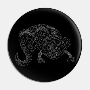 dark axolotl ecopop Pin