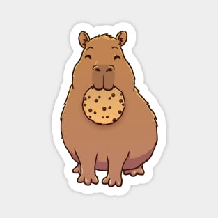 Capybara eating a Cookie Magnet