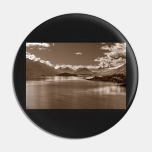 Lake Wakatipu in Sepia Pin