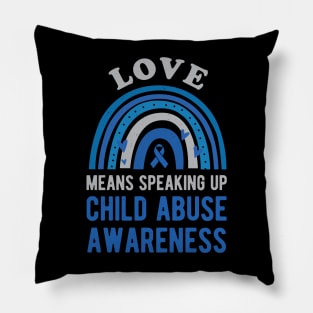 Child Abuse Awareness Prevention Month Pillow