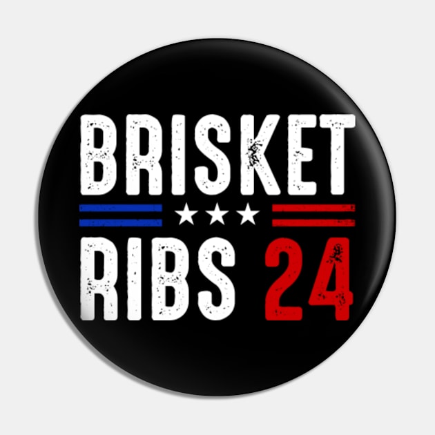 Brisket Ribs 2024 Funny Political Quote Pin by GreenCraft