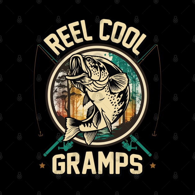 Reel Cool Gramps Fishing Gift by ryanjaycruz