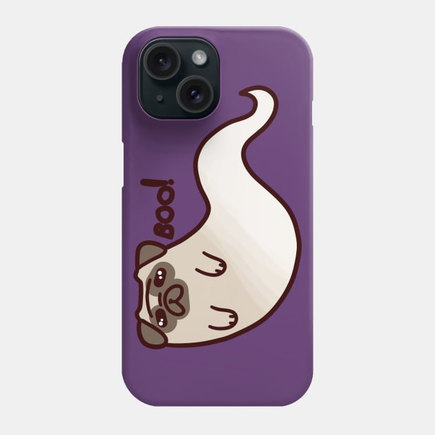 Ghost Pug Phone Case by saradaboru
