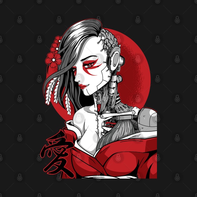 Saibōgu Cyberpunk Geisha by Kisaragi Arts