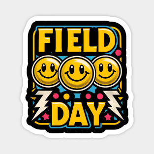 Hippie Retro Field Day Design for Kids, Teachers Field Day Magnet