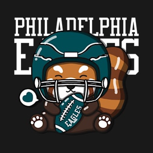 Red Panda Loves Eagles T-Shirt