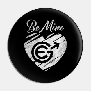 Valentine Be Mine Evergrow EGC Coin To The Moon Crypto Token Cryptocurrency Blockchain Wallet Birthday Gift For Men Women Kids Pin