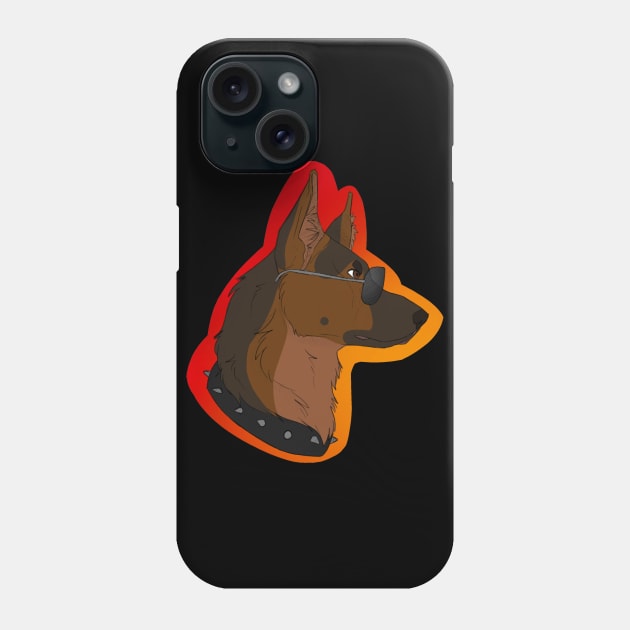 Shep with Shades Phone Case by leilarii