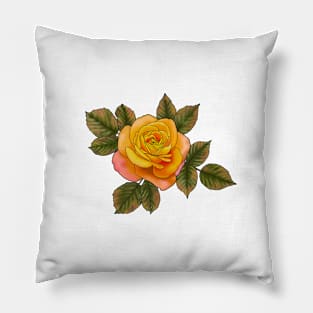 Vibrant Rose Pillow