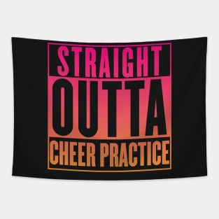 Cheer Practice T-Shirt - Straight Outta Cheer Practice Shirt Tapestry