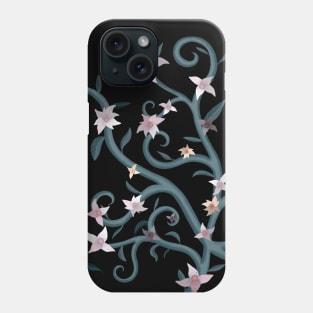 Pink Blossoms With Vines Phone Case