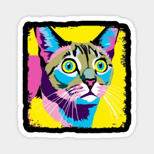 Singapura Cat Pop Art - Cat Lover Gift Magnet