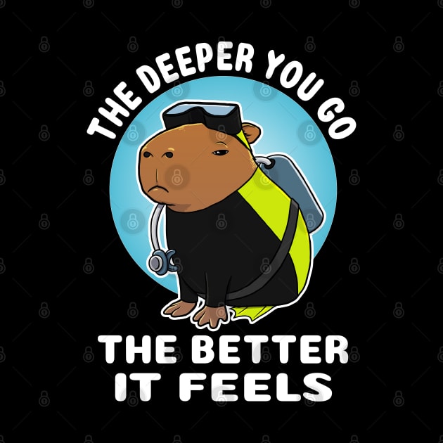 The deeper you go the better it feels Capybara Scuba Diver Costume by capydays