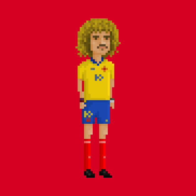 El Pibe Valderrama by PixelFaces