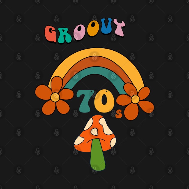 Groovy 70s, retro pop culture, hippie life, by johnnie2749