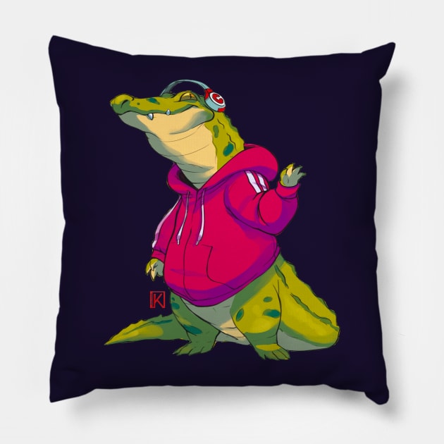 Cool Croc Pillow by kaisernagai