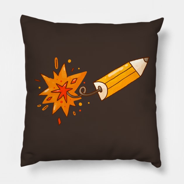 Pencil Boom Pillow by Tania Tania