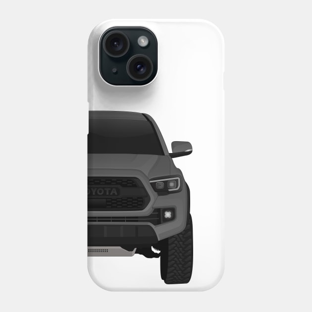 Toyota Tacoma DARK-GREY Phone Case by VENZ0LIC