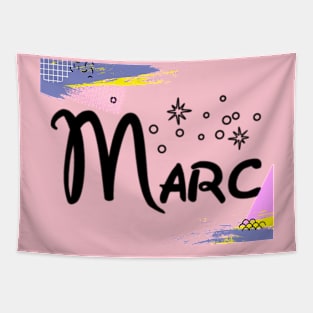 marc text logo my name t-shirt Tapestry