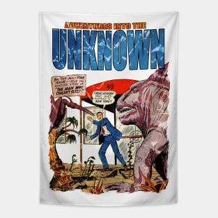 Adventures Into The Unknown - Comic Book Cover Tapestry