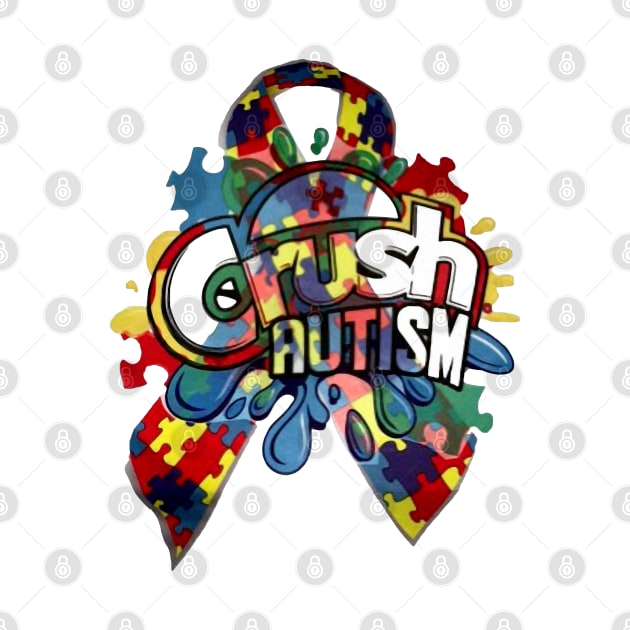 Crush Autism Gift by HomerNewbergereq