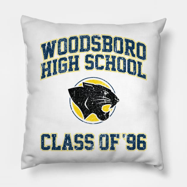 Woodsboro High School Class of 96 (Variant II) Pillow by SalenyGraphicc