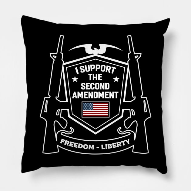 I Support The Second Amendment Pillow by RadStar