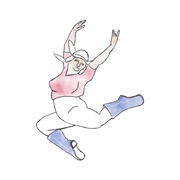 Dancing Granny #3 by Adam Thornton Illustration