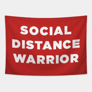 Social Distance Warrior coronavirus Tapestry