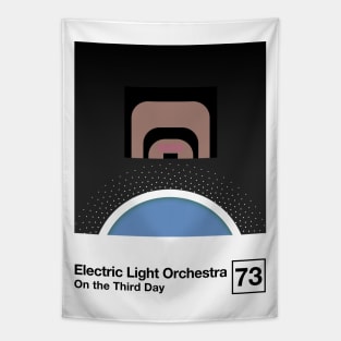 ELO On The Third Day / Minimalist Style Graphic Artwork Design Tapestry