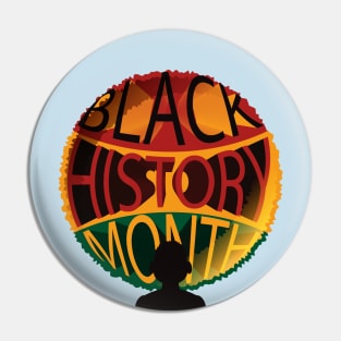 Black History Month Concept Pin