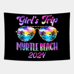 Girls Trip Myrtle Beach 2024 Summer Beach Weekend Vacation Tapestry