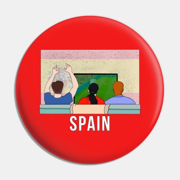 Spain Fans Pin by DiegoCarvalho
