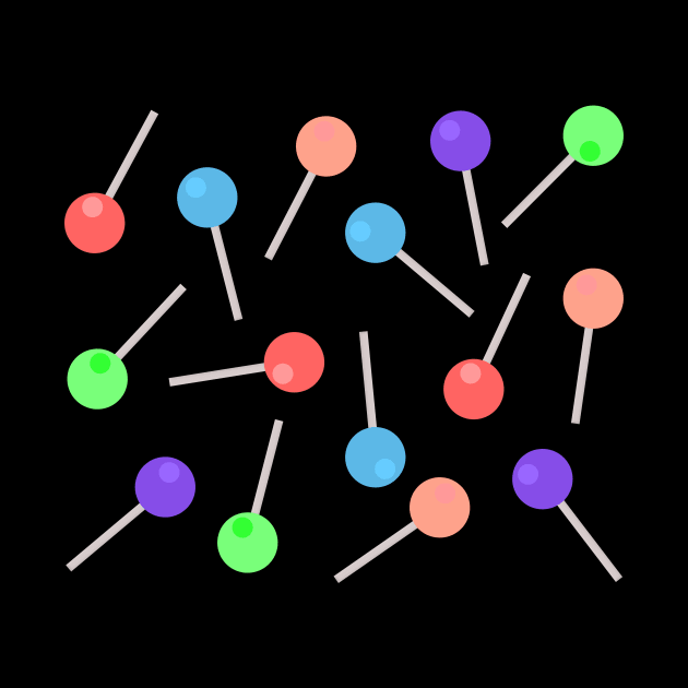 Scattered lollies in the worlds most liked colours by ownedandloved