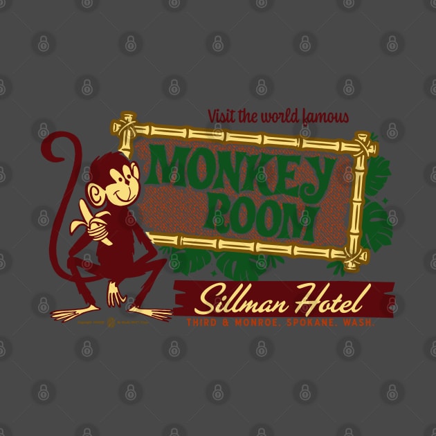 World Famous Monkey Room Vintage Spokane Washington by StudioPM71