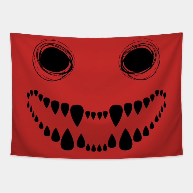 Scary Monster face Tapestry by Fun Planet