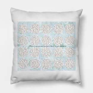 Leo Tolstoy :War and Peace, There is no greatness where there is not simplicity Pillow