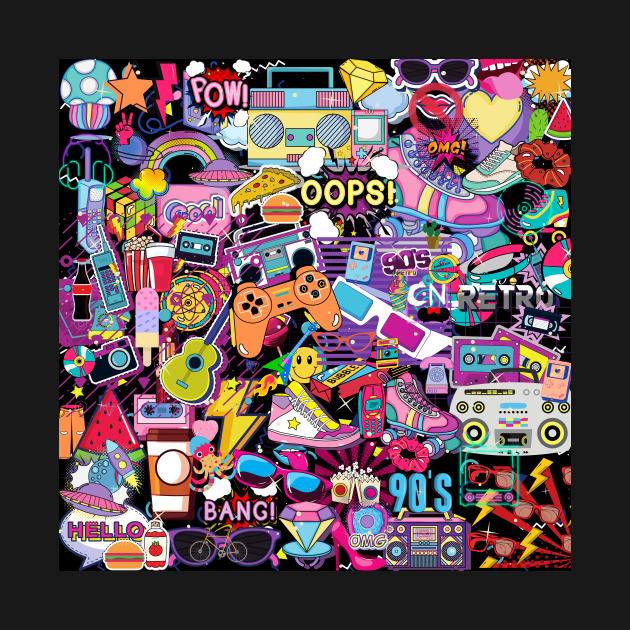 Sticker Collage Wallpaper