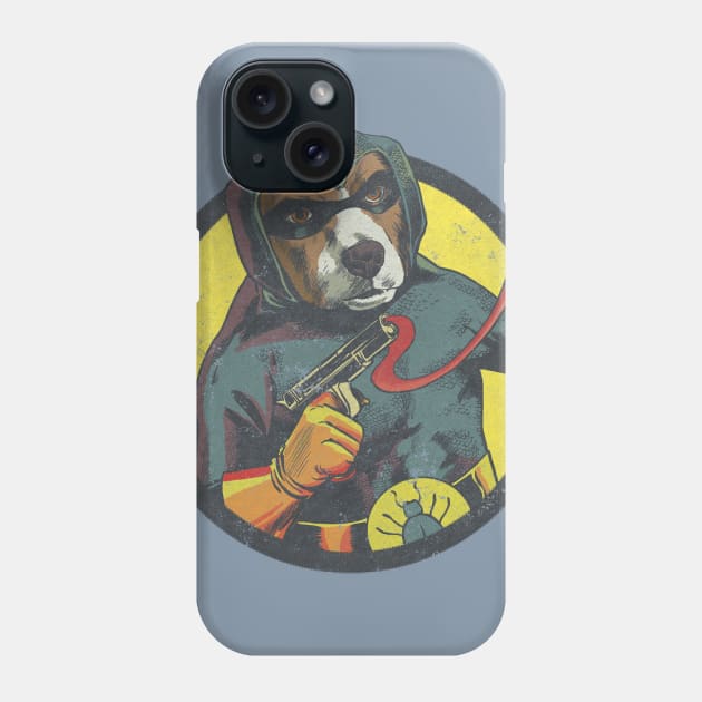 Golden Age Blue Beagle Phone Case by ThirteenthFloor