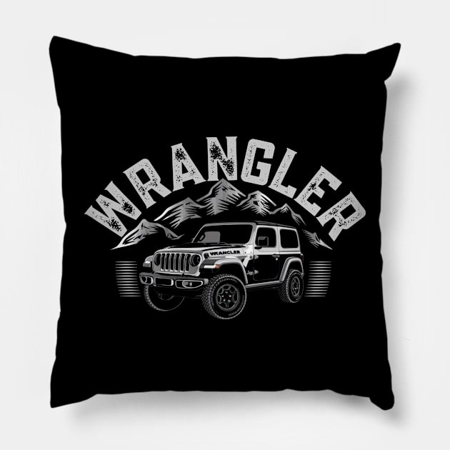 Jeep-wrangler Pillow by WordsOfVictor