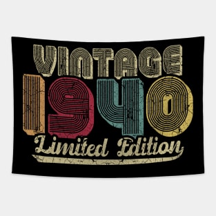 Vintage 1940 Limited Edition 80th Birthday Gift Tapestry