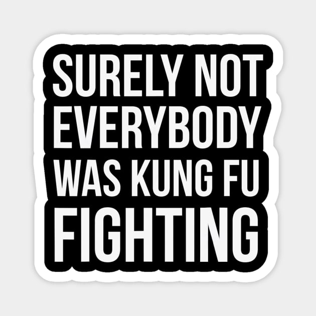 Surely Not Everybody Was Kung Fu Fighting Magnet by danieldamssm