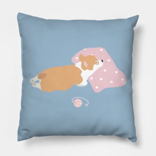 Classic corgi day – find soft pillow and nap away Pillow